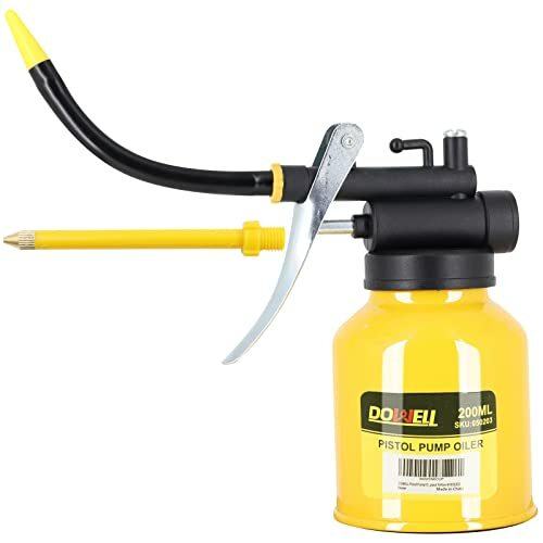 Pistol Pump Oiler Metal Oil Can Lubrication Oil Gun 200ml Can Bottle With Spout Pistol Pump Oiler Metal Oil Can Lubrication Oil Gun 200ml Can Bottle With Spout