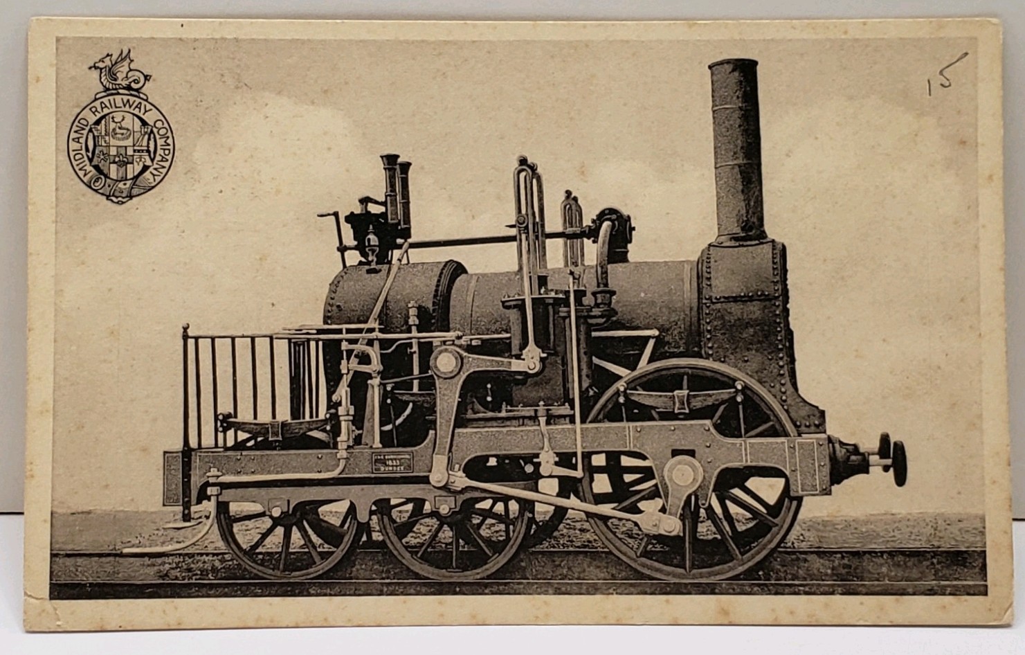 Midland Railway Company, J & C Carmichael of Dundee in 1833 Postcard A18