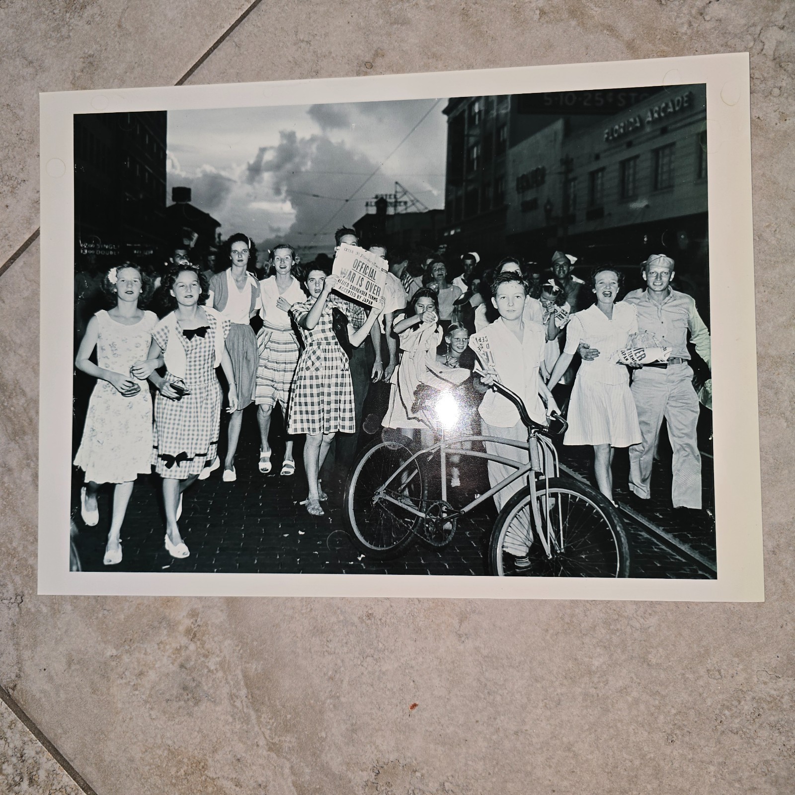 Vintage Newspaper Black And White Photo 