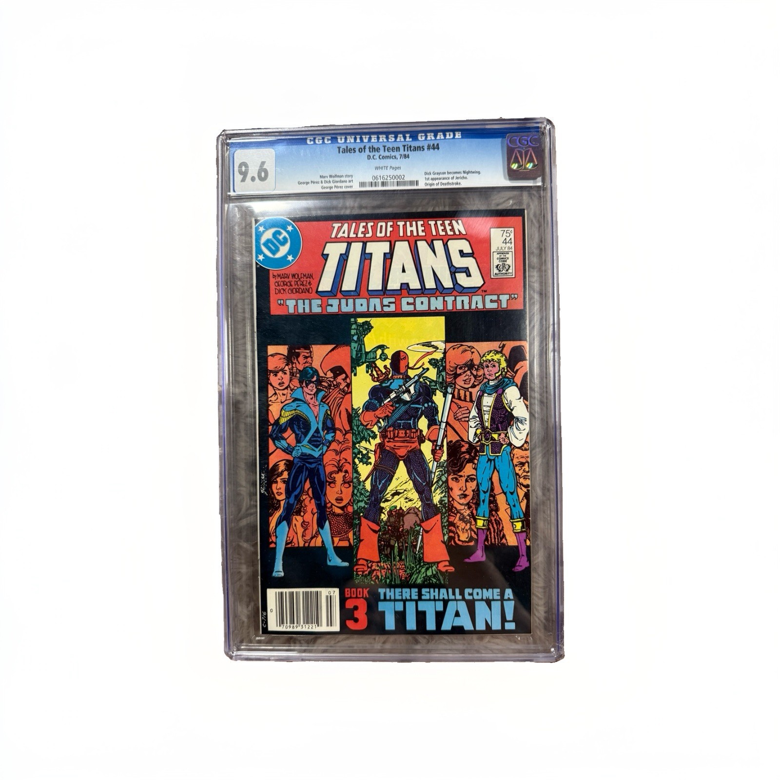 DC Comics Tales of the Teen Titans #44 Newsstand CGC 9.6 White Pages DC Comics Tales of the Teen Titans #44 Newsstand CGC 9.6 White Pages
