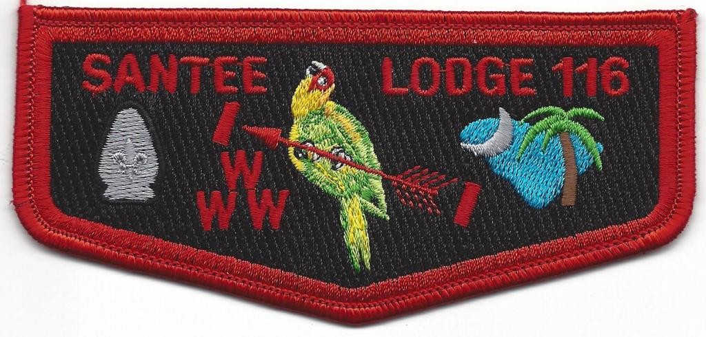 Santee Lodge 116 Flap S22 Brotherhood Issued 2006-2008 Santee Lodge 116 Flap S22 Brotherhood Issued 2006-2008