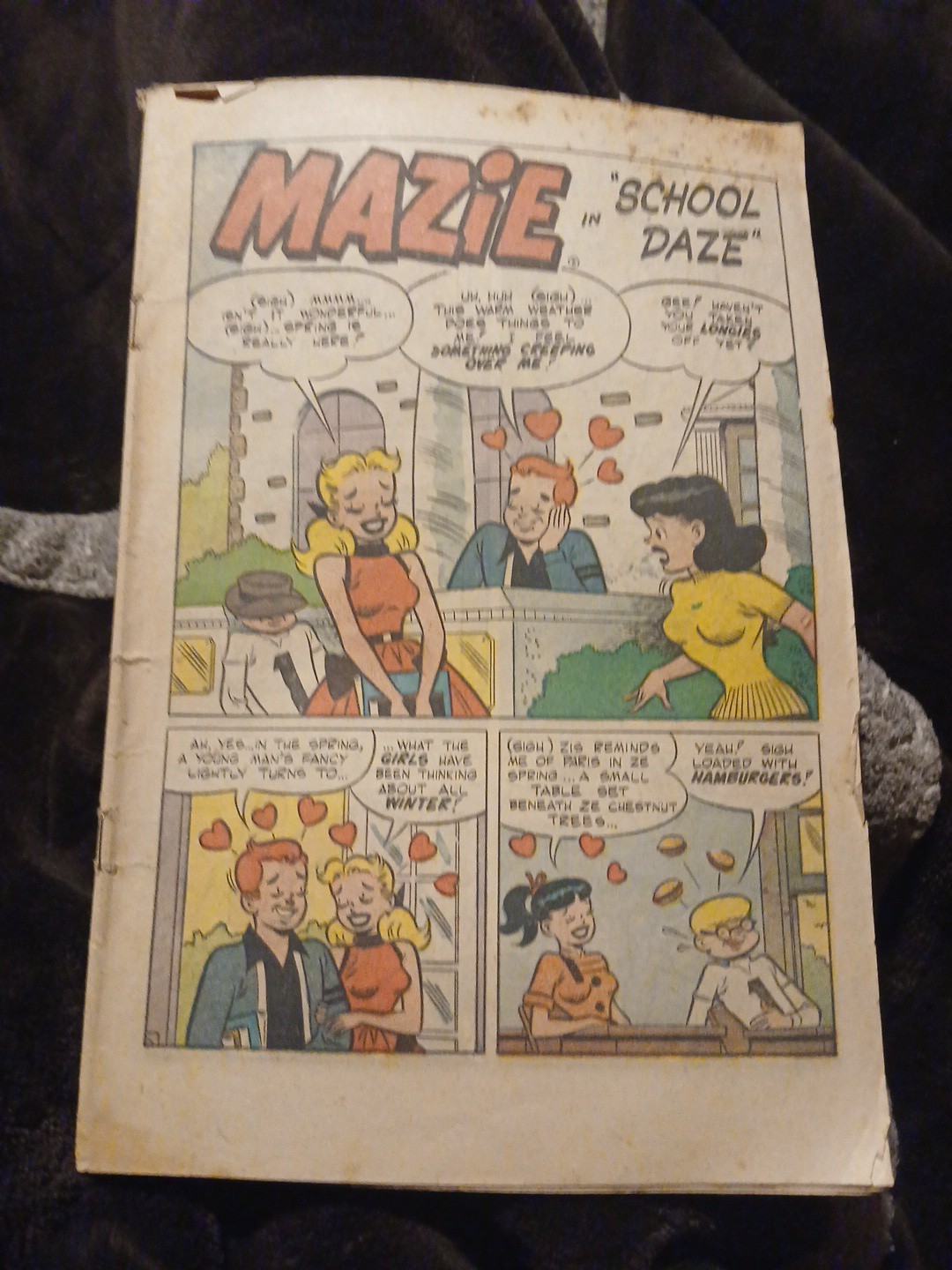 Vintage Rare 1957 Harvey Tastee Freez Comics #5 Featuring Mazie And Boyfriends Vintage Rare 1957 Harvey Tastee Freez Comics #5 Featuring Mazie And Boyfriends