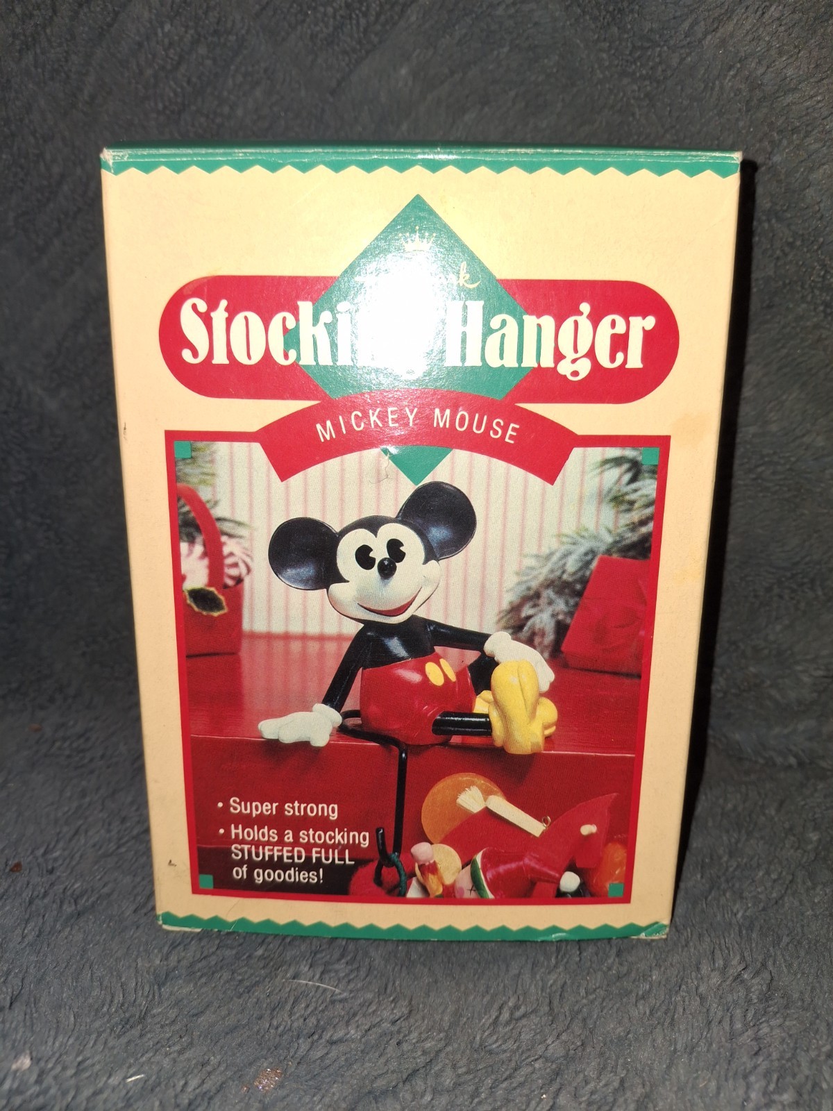 MIB Hallmark Disney MICKEY MOUSE STOCKING HANGER Vintage 1984 MIB Hallmark Disney MICKEY MOUSE STOCKING HANGER Vintage 1984