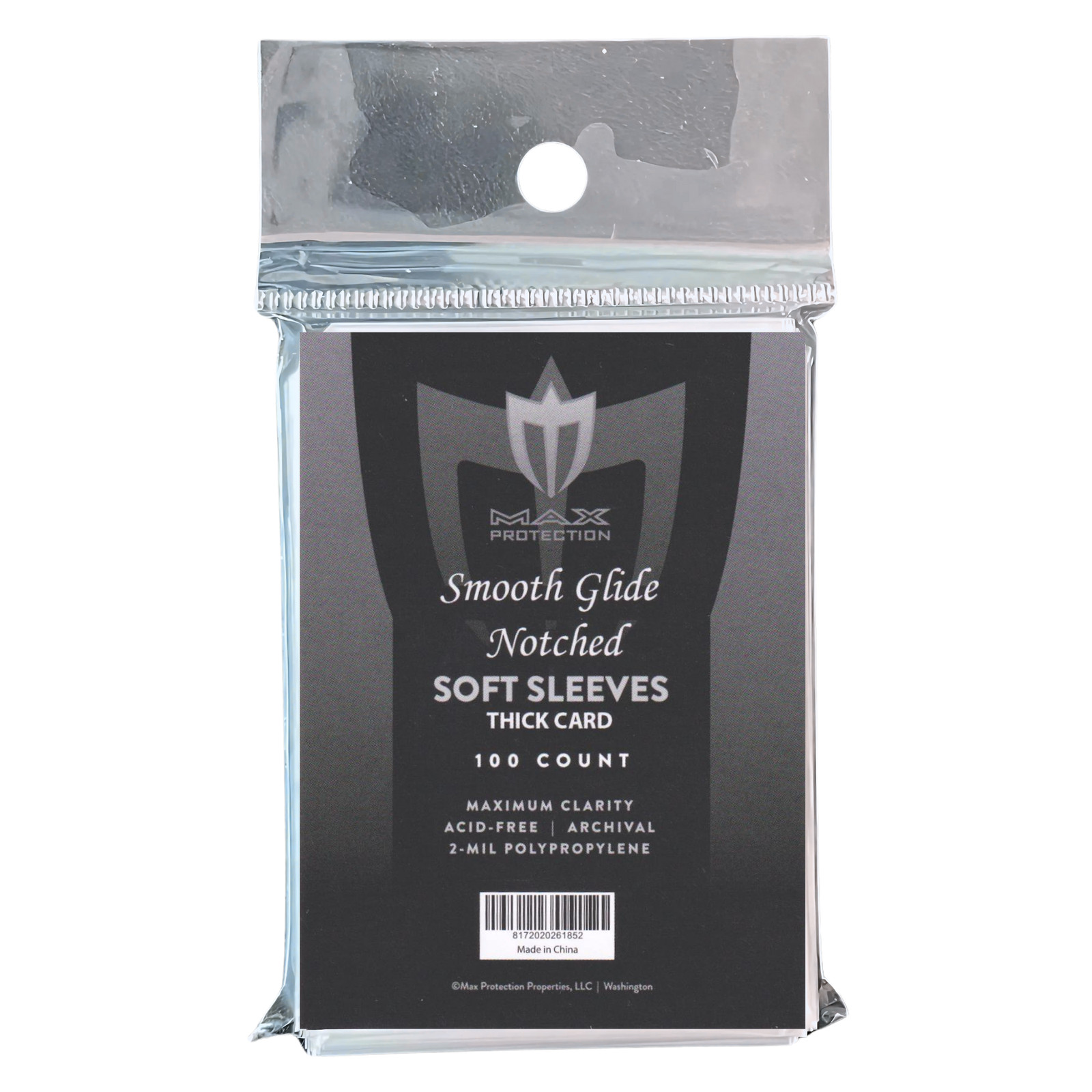 5,000 Max Protection Thick Card & Vintage Smooth Glide Notched Soft Sleeves