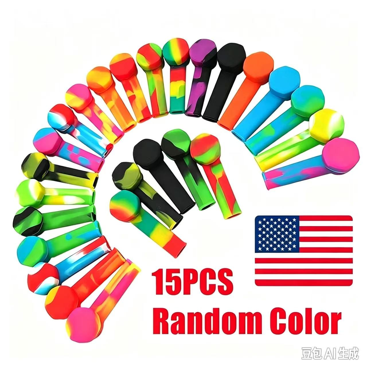 15PCS Silicone Smoking Hand Pipe With Metal Bowl &Cap Lid Pocket Pipe 2026 US✨ 15PCS Silicone Smoking Hand Pipe With Metal Bowl &Cap Lid Pocket Pipe 2026 US✨