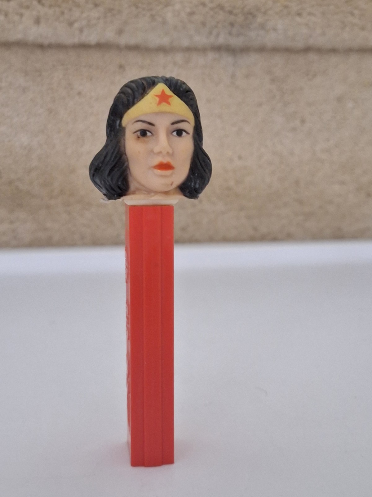 Vintage PEZ Wonder Woman SOFT HEAD 3.8 USA NO FEET