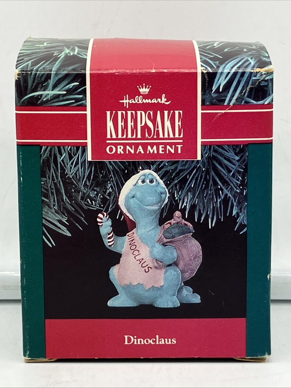 Hallmark 1991 DINOCLAUS Keepsake Ornament w/ Box - 