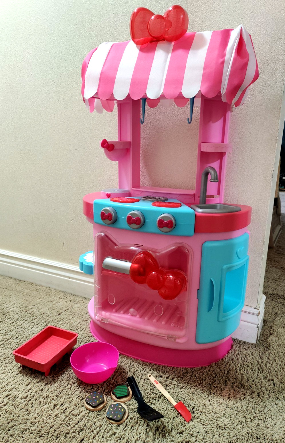 Rare Retired Hello Kitty Kitchen Cafe Kids Playset – Sanrio – Incomplete