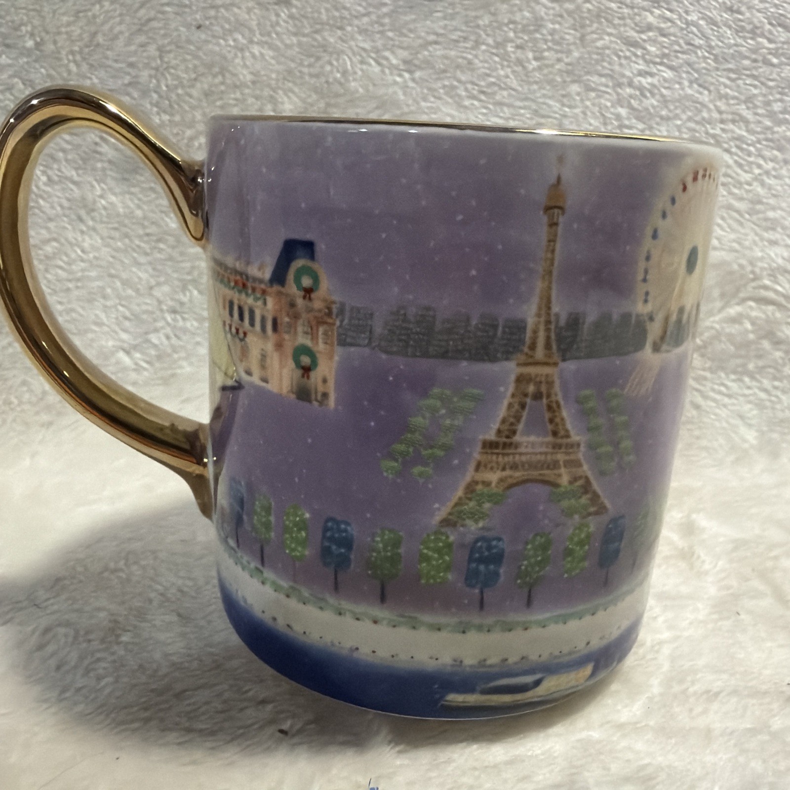 Anthropologie Holiday In The City Mug Paris NEW Coffee Cup Christmas 2023 Anthropologie Holiday In The City Mug Paris NEW Coffee Cup Christmas 2023