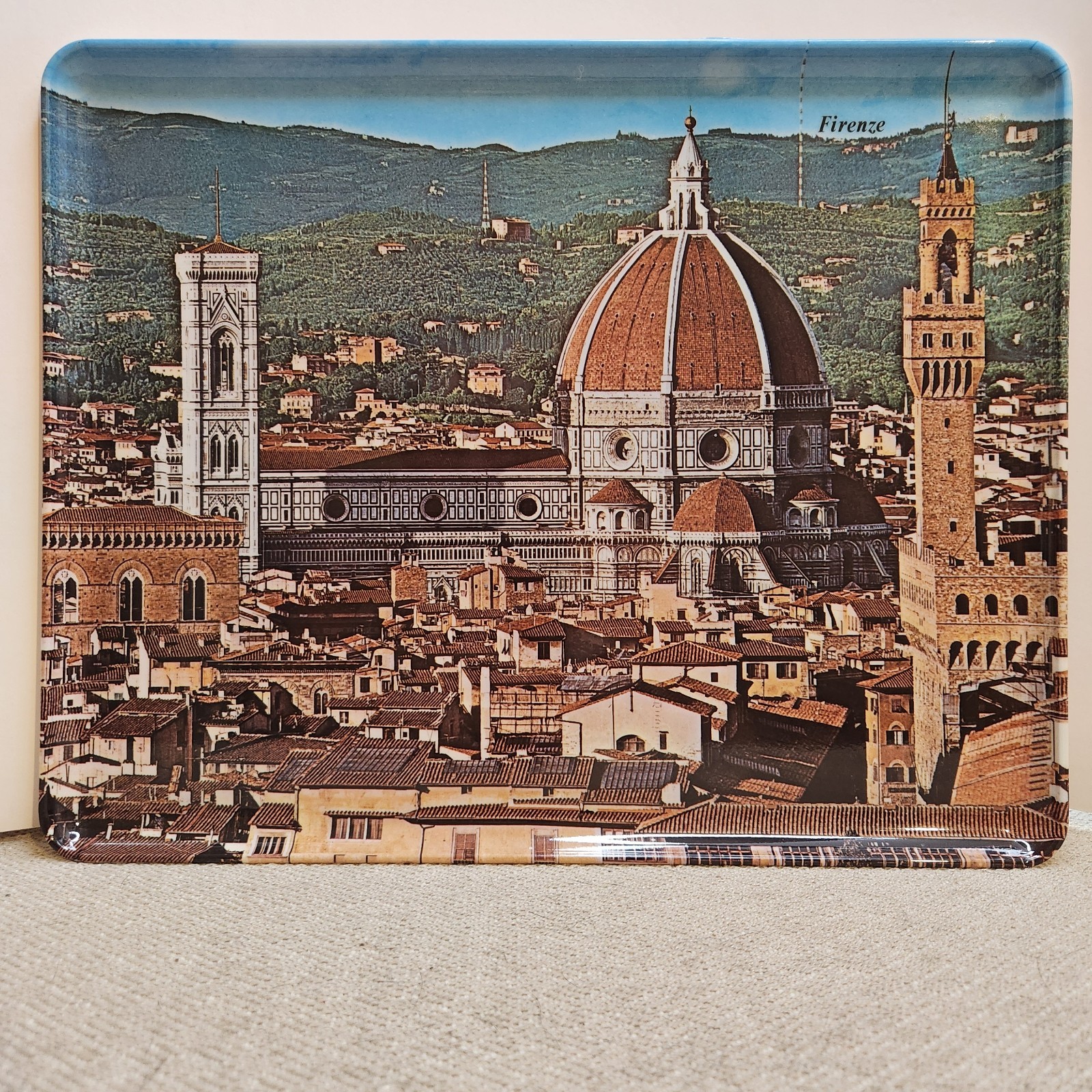 Vintage Firenze Florence Italy Melamine Serving Tray 12 x 9.5 Made in Italy
