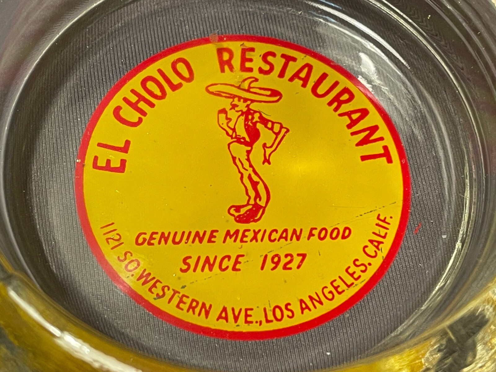 Very Rare Vintage 1940/50s El Cholo Mexican Restaurant Ashtray L.A. California