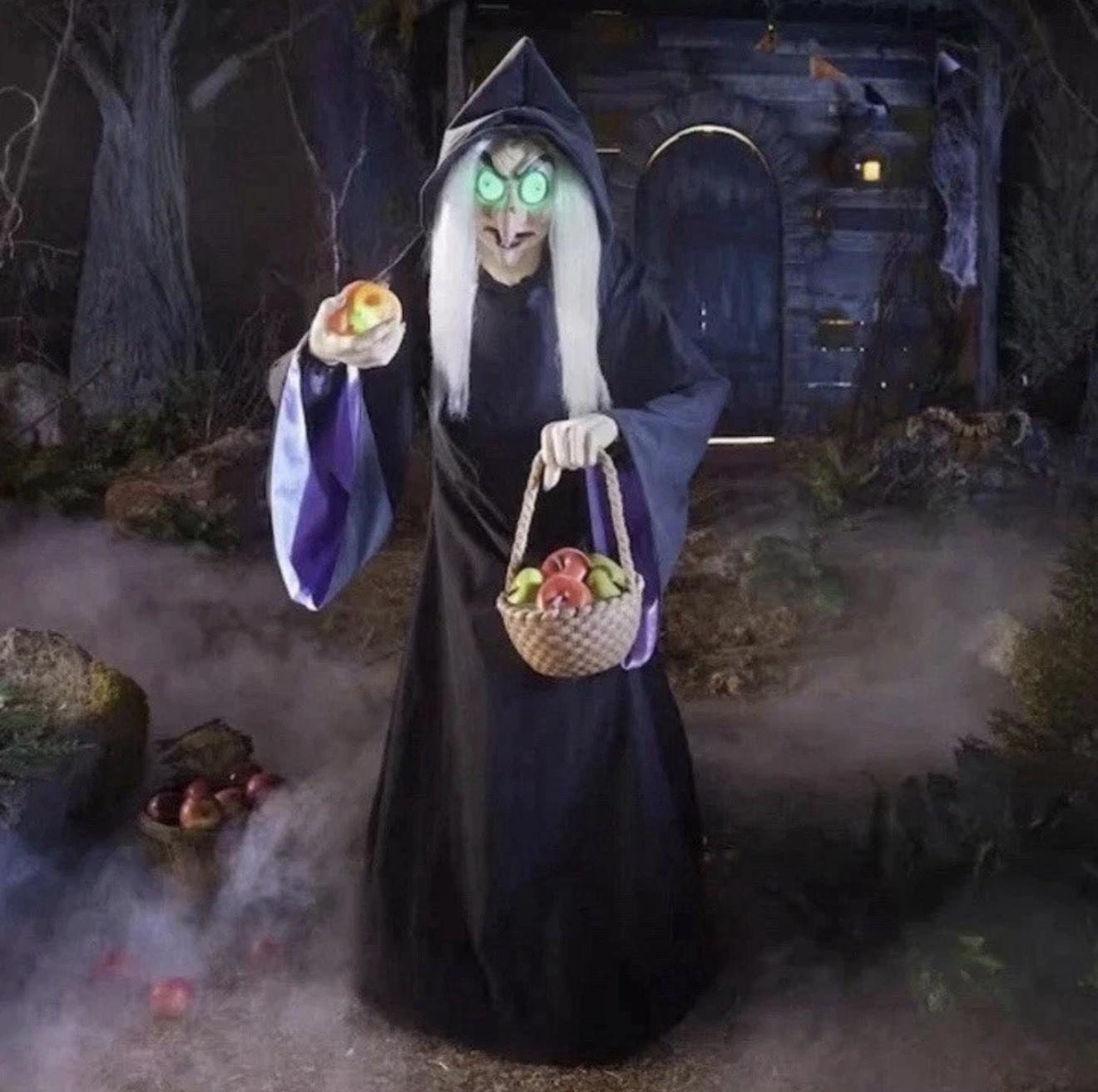 Halloween Disney Villains 5.5 ft Animated LED Evil Queen Witch Animatronic NEW 