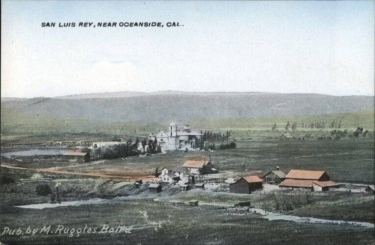 Oceanside, California CA San Luis Rey, Near Antique Original Vintage Postcard Oceanside, California CA San Luis Rey, Near Antique Original Vintage Postcard