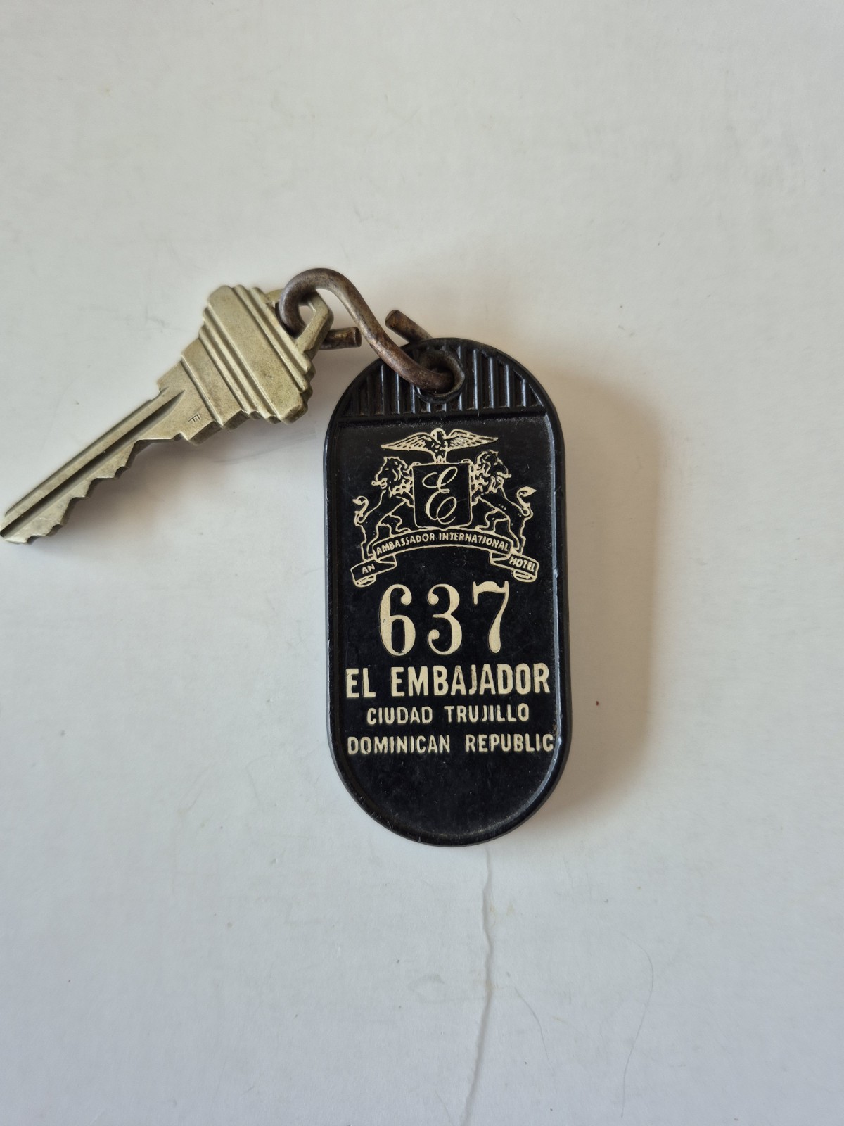 Vintage El Embajador International Hotel Fob, No. 637 Ciudad Trujillo Vintage El Embajador International Hotel Fob, No. 637 Ciudad Trujillo