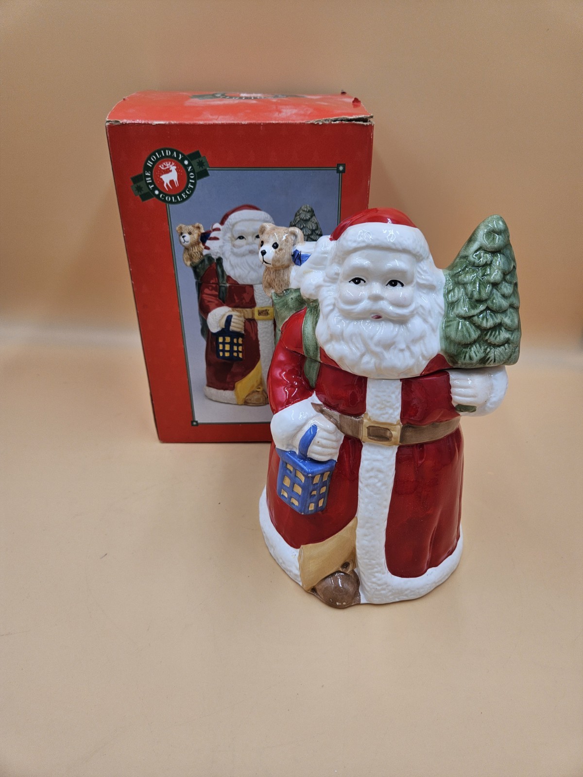 Large Ceramic Santa Claus Cookie Jar by FWC Large Ceramic Santa Claus Cookie Jar by FWC
