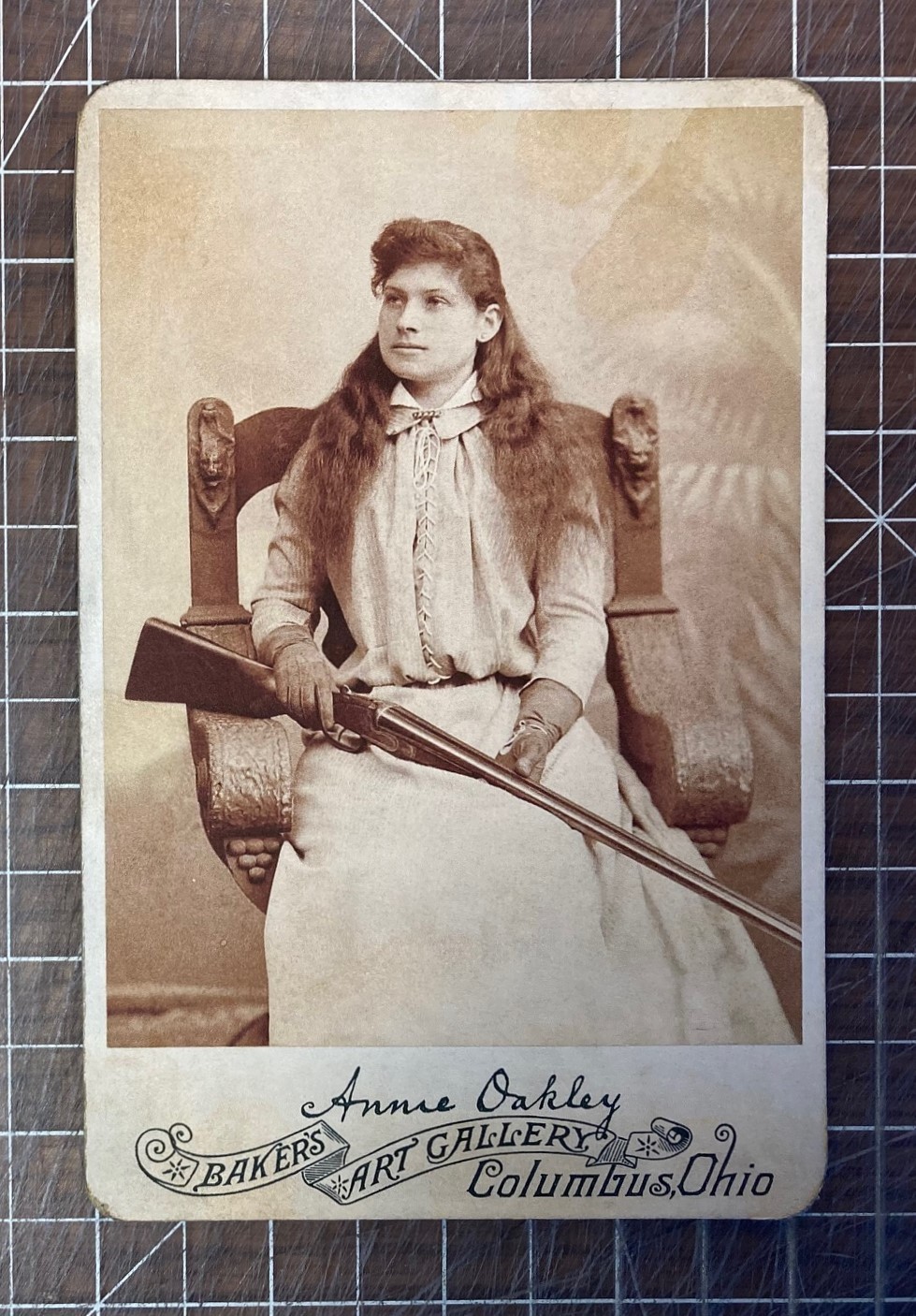REPRODUCTION - Annie Oakley Cabinet Card
