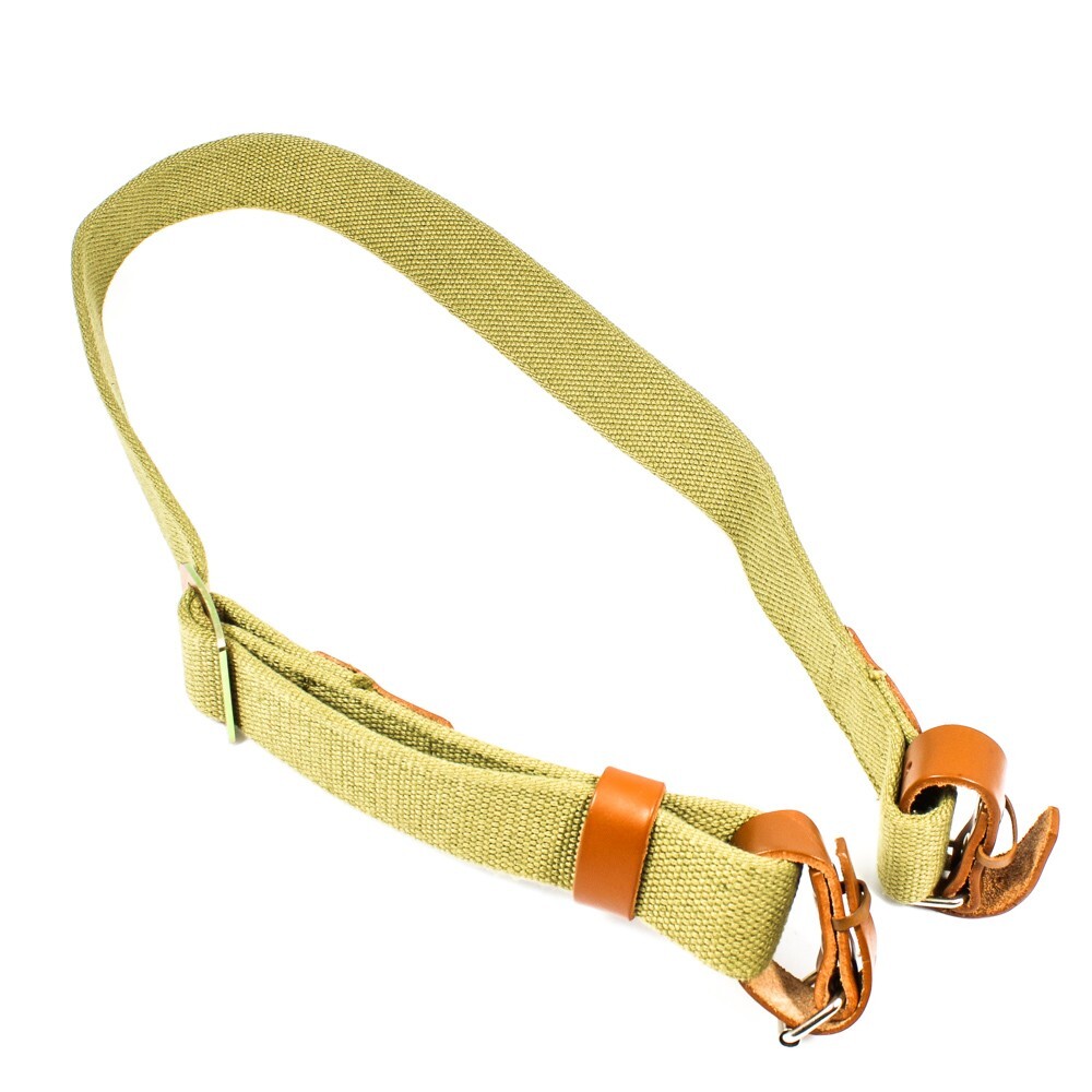 Russian 91/30 Mosin Nagant Rifle Sling WWII Soviet USSR Canvas & Leather