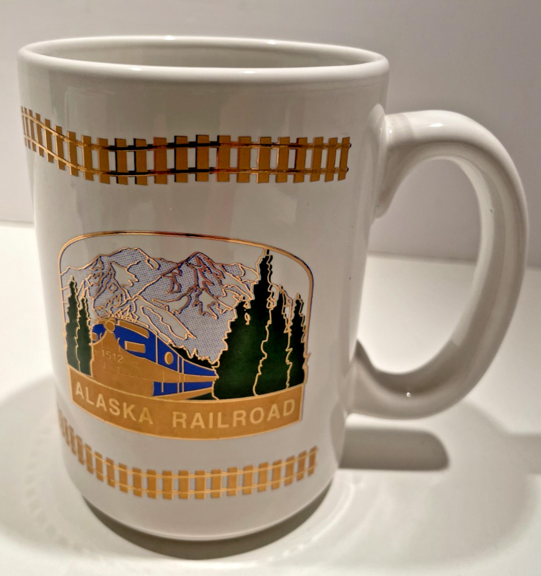 Vintage Beautiful Alaska Railroad Large Coffee Mug 4 1/2 Vintage Beautiful Alaska Railroad Large Coffee Mug 4 1/2