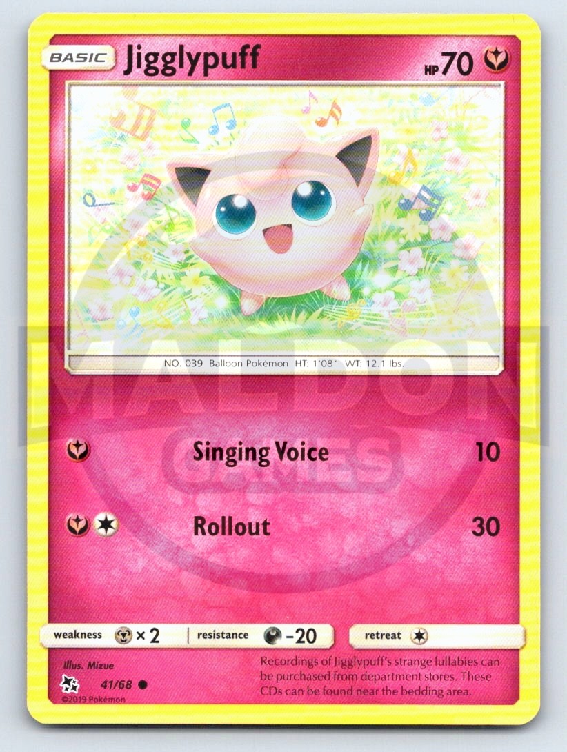 Jigglypuff 41/68 Hidden Fates LP 2019 Mizue Jigglypuff 41/68 Hidden Fates LP 2019 Mizue