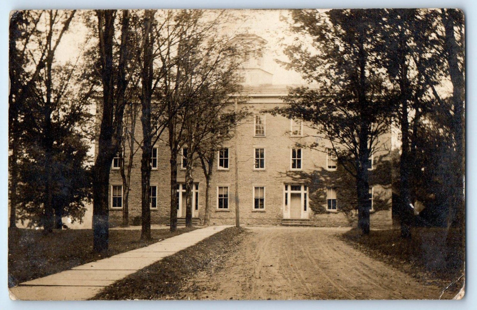 c1910's Stone Hall Building Franklin New York NY RPPC Photo Antique Postcard c1910's Stone Hall Building Franklin New York NY RPPC Photo Antique Postcard