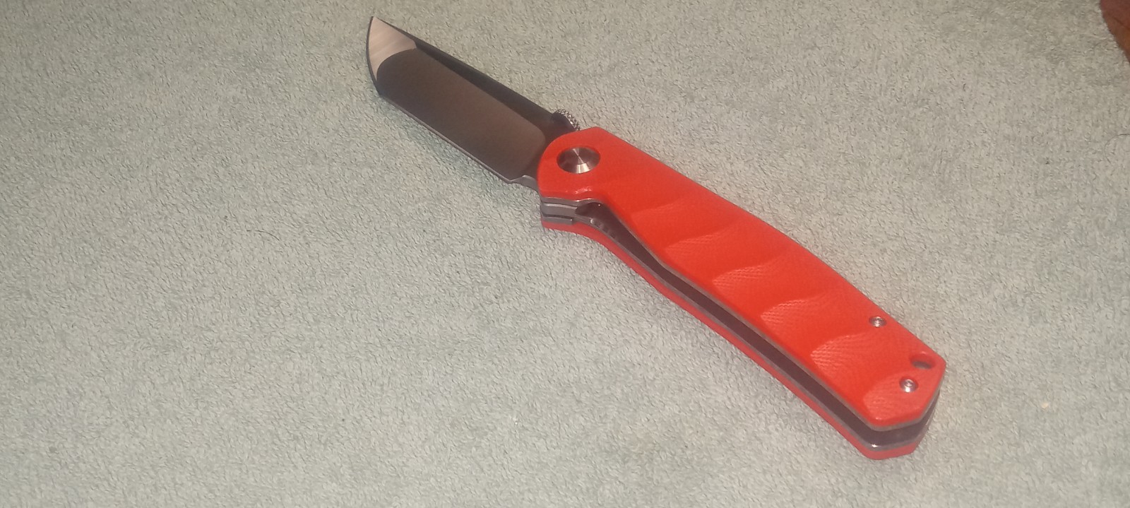 Nine Thorn Folding Knife*G10 Scales*D2 Steel*Edc*Tanto*Front Flipper*Thumb Stud Nine Thorn Folding Knife*G10 Scales*D2 Steel*Edc*Tanto*Front Flipper*Thumb Stud