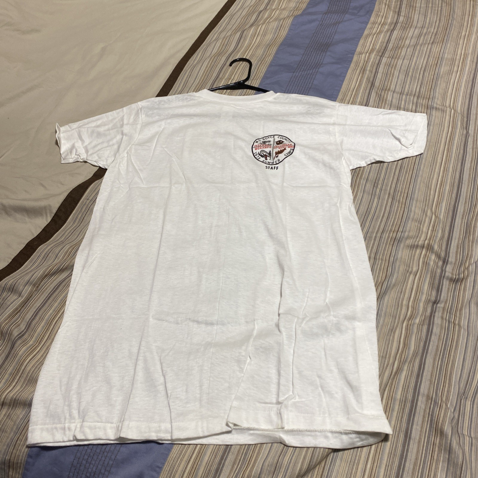 NOS Vintage Boy Scout T Shirt 1975 W.D. Boyce Camps Size Mens XL Chillicothe IL NOS Vintage Boy Scout T Shirt 1975 W.D. Boyce Camps Size Mens XL Chillicothe IL