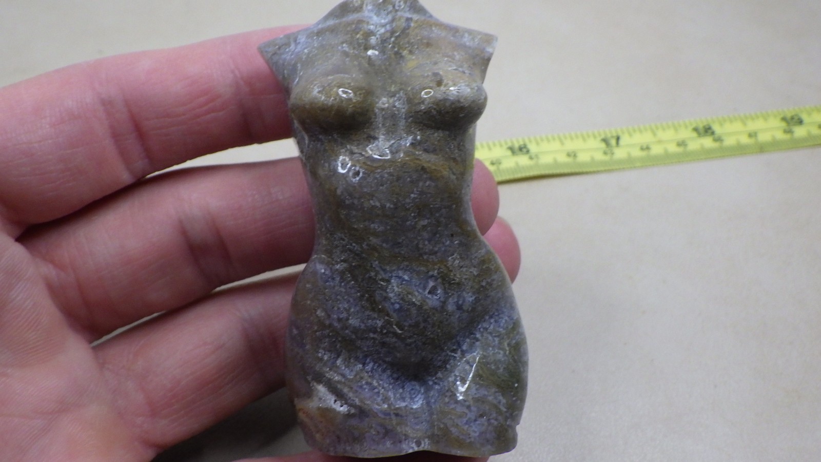 Gorgeous Carved Goddess Torso Moss Agate Connection Growth Emotional Balance Gorgeous Carved Goddess Torso Moss Agate Connection Growth Emotional Balance