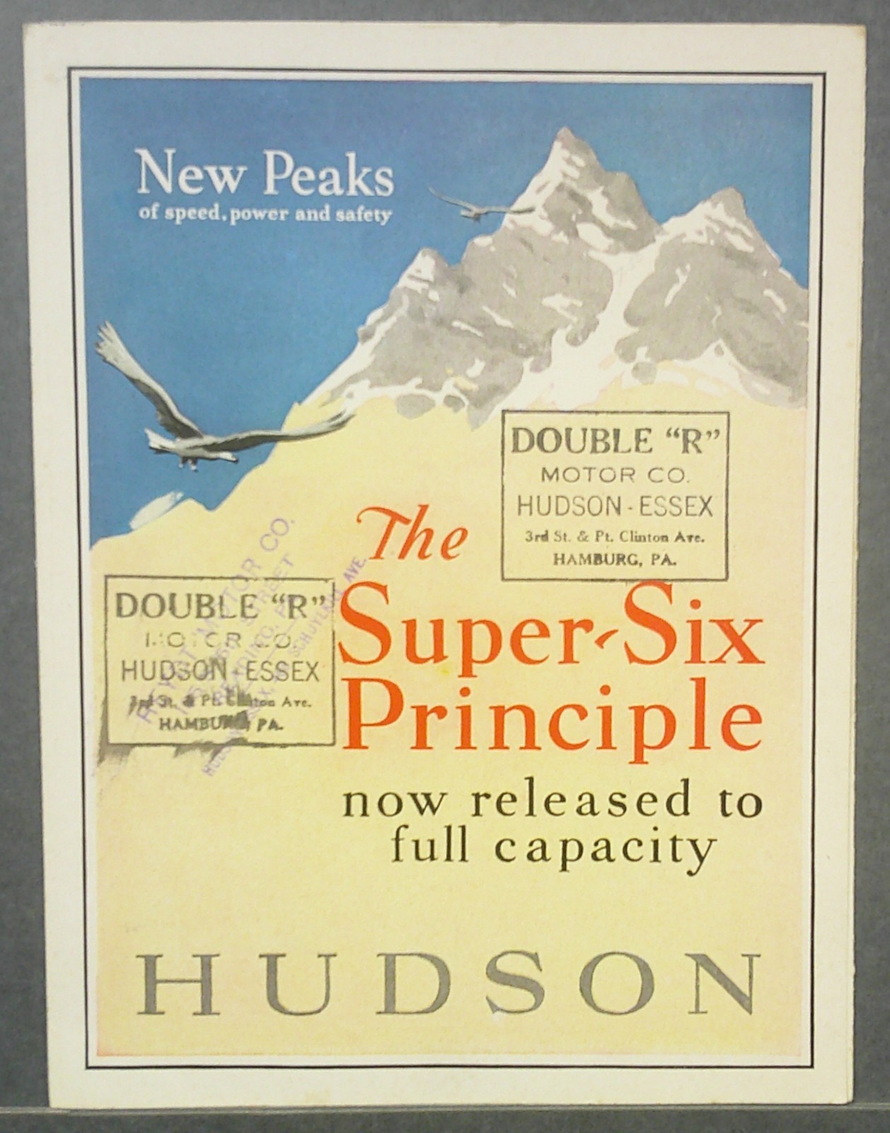 1927 Hudson Super Six Sales Folder