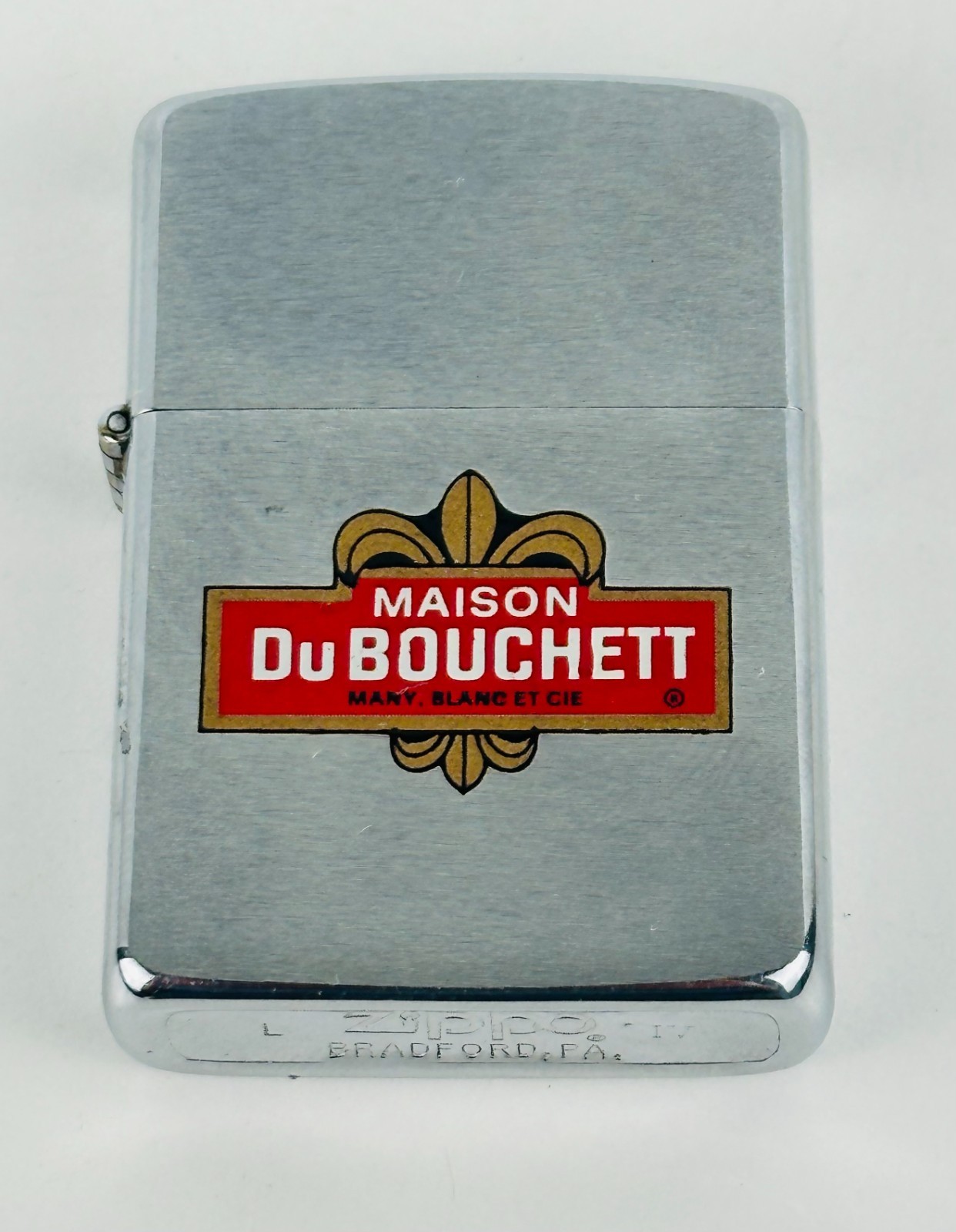 Vintage advertising zippo lighter 1988 Madison DuBouchett collectible untested