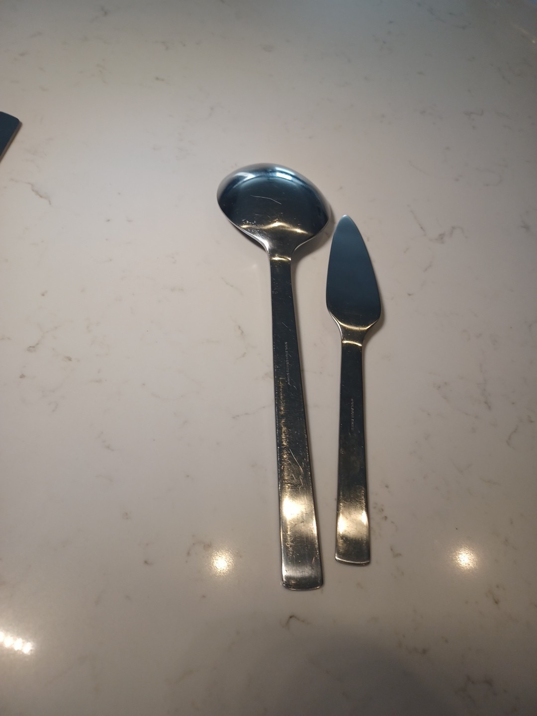 Goerg Jensen Sering Spoon & Spreader Stainless Steel MCM Vtg. Goerg Jensen Sering Spoon & Spreader Stainless Steel MCM Vtg.