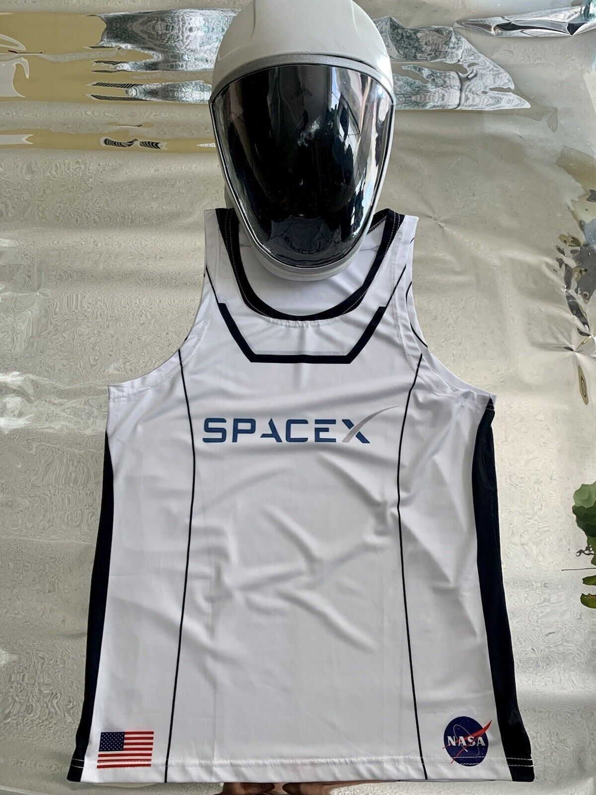 SpaceX NASA Astronaut Cosplay Mission Tank Top Unisex Space Costume Jersey NEW