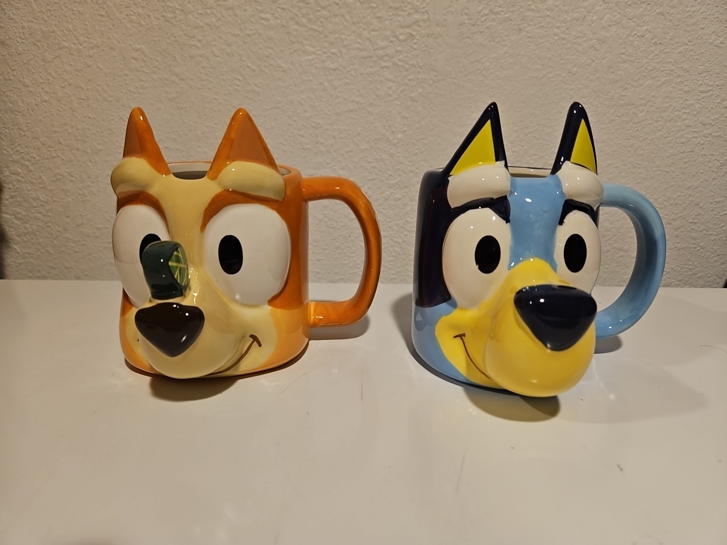 Zak Designs 15oz Bluey and Bingo Sculpted Mug Set. LOT OF 2. Brand New. Disney.