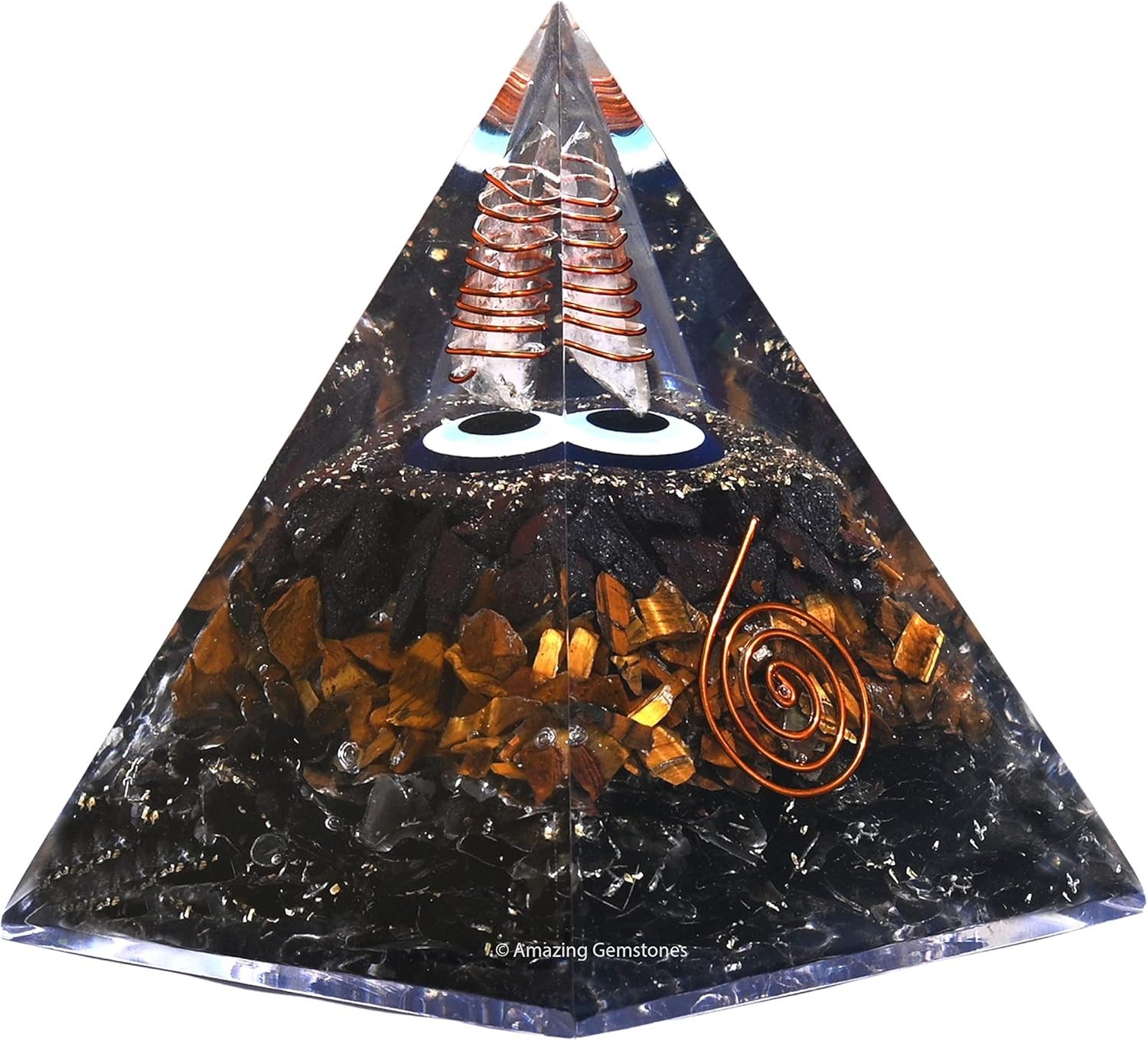 Organite Orgone Pyramid Extra Large 95 MM - Energy Ultimate Protection Organite Orgone Pyramid Extra Large 95 MM - Energy Ultimate Protection