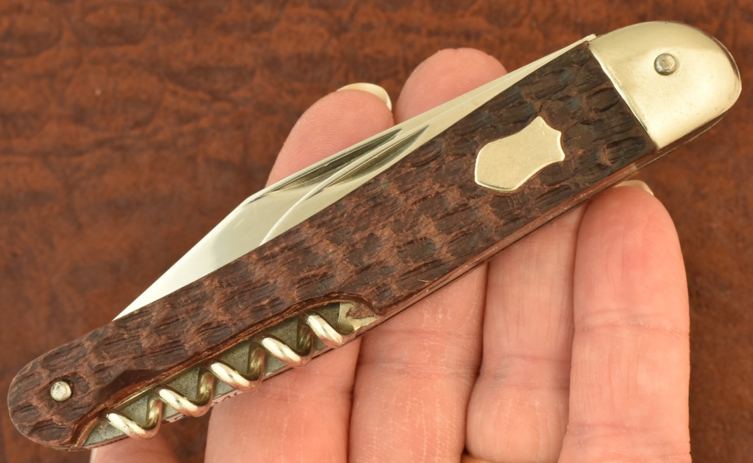 VINTAGE ALTENBACH GERMANY JIGGED WOOF BARTENDERS JACK KNIFE ROSTFREI (36940)