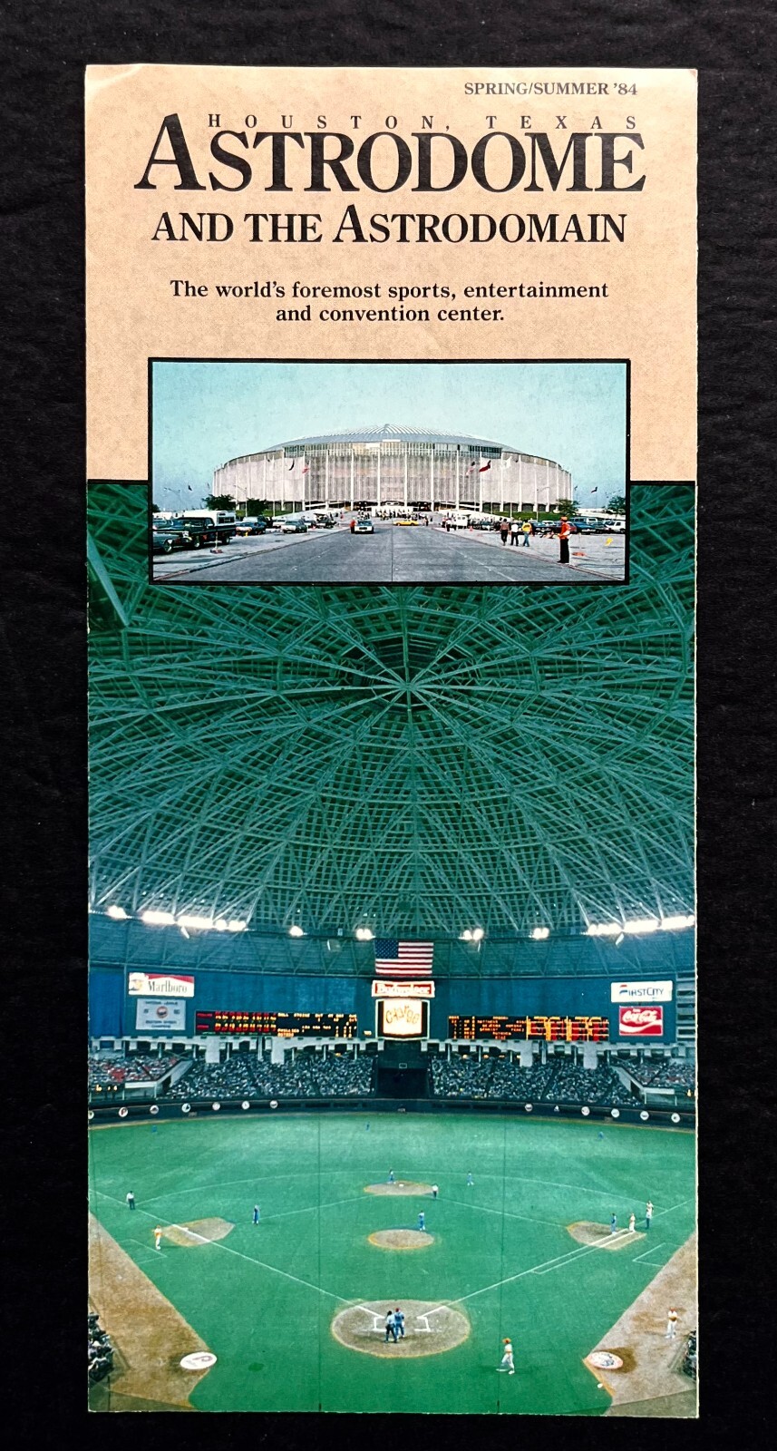 1984 Houston Texas Astrodome Astrodomain Astros Baseball Vintage Tavel Brochure 1984 Houston Texas Astrodome Astrodomain Astros Baseball Vintage Tavel Brochure