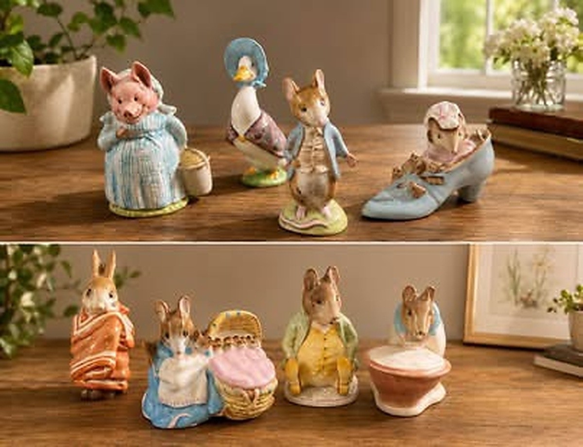 Vintage Beswick Beatrix Potter Figurines, Frederick Warne & Co, 1950’s to 1970’s Vintage Beswick Beatrix Potter Figurines, Frederick Warne & Co, 1950’s to 1970’s