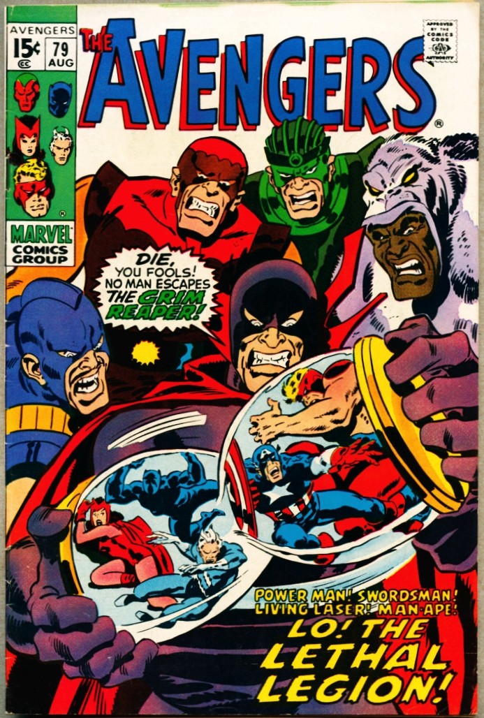 Avengers #79-1970 fn+ 6.5 John Buscema / Lethal Legion