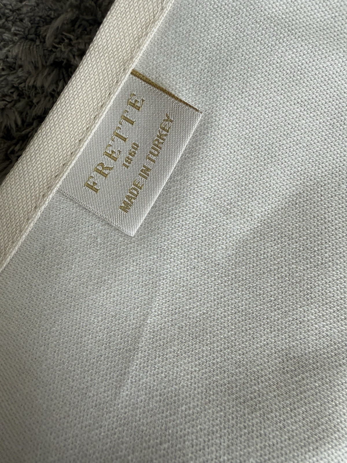 Frette Italy (8) New Napkins 100% Cotton Ivory Half Tone 22x22”
