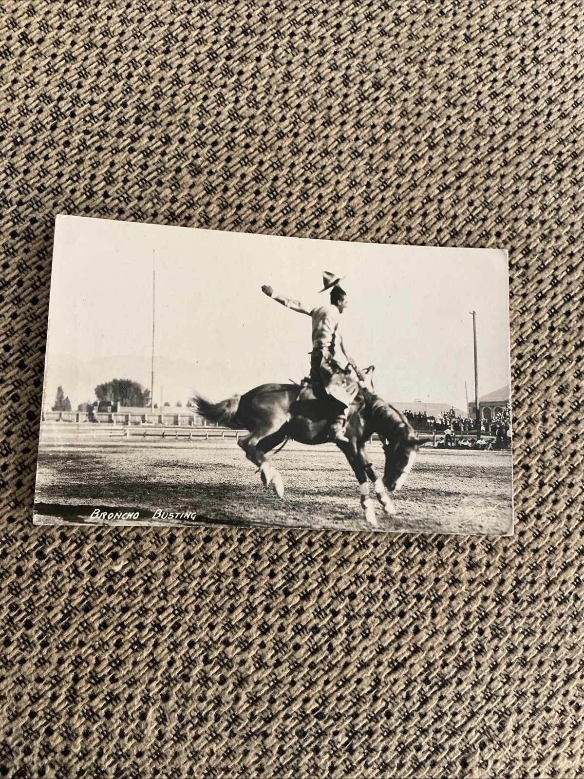 RPPC,Ellensburg,Washington, Rodeo,circa 1940s, Bronco Busting. RPPC,Ellensburg,Washington, Rodeo,circa 1940s, Bronco Busting.