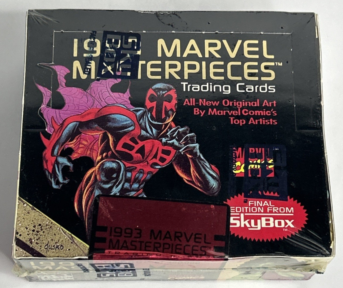 1993 Skybox Marvel Masterpieces Numbered Final Edition Sealed Trading Card Box