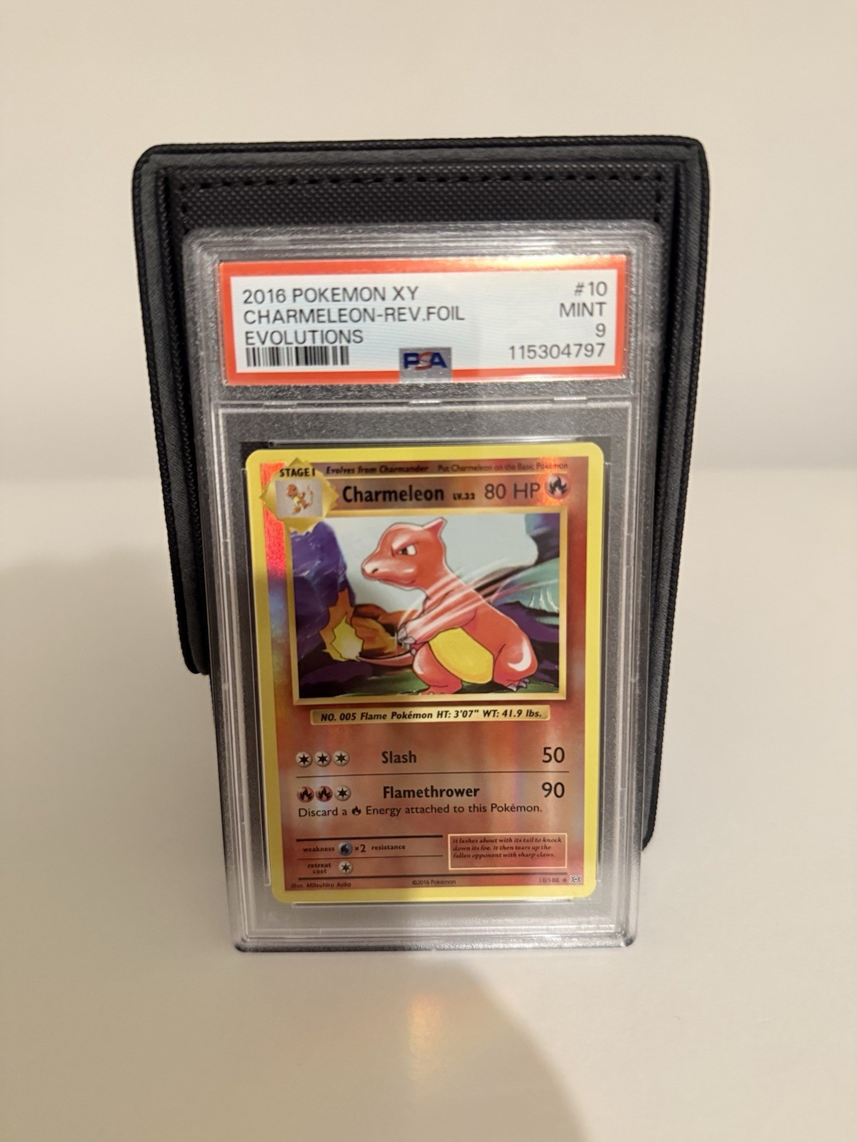 Pokemon Cards: Evolutions Reverse Holo: Charmeleon 10/108 PSA 9