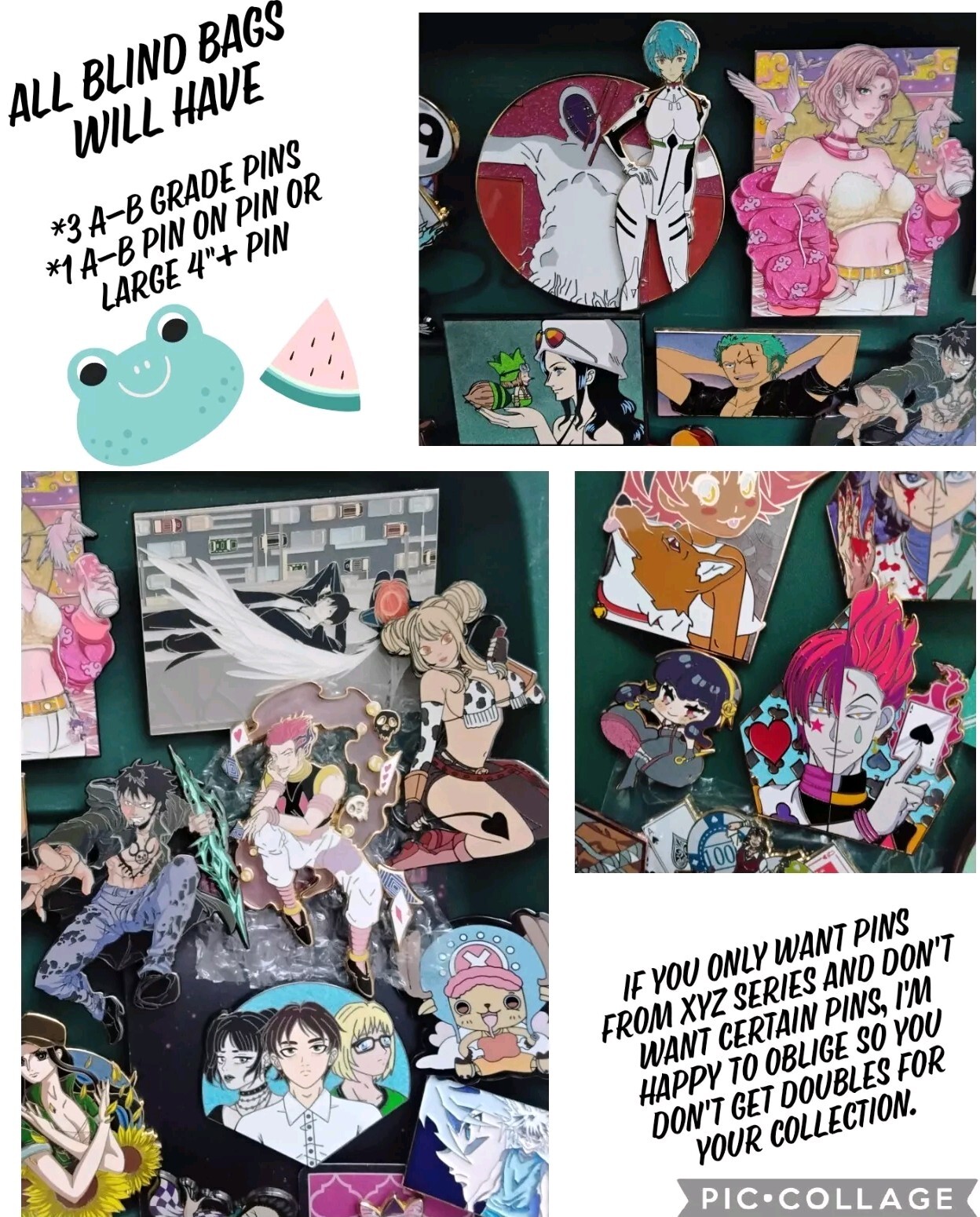 Anime Manga AoT One Piece JJK Naruto HxH Etc Blind Mystery Bag 160$+ Value READ 