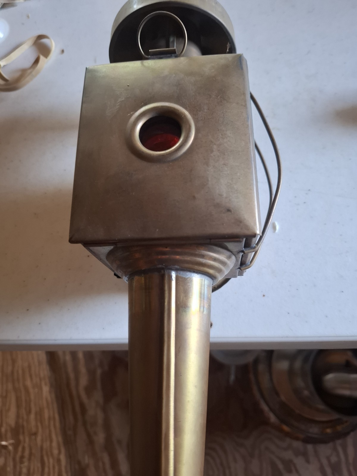 Antique Brass Automobile Buggy Carriage Oil Lamp Light 15\