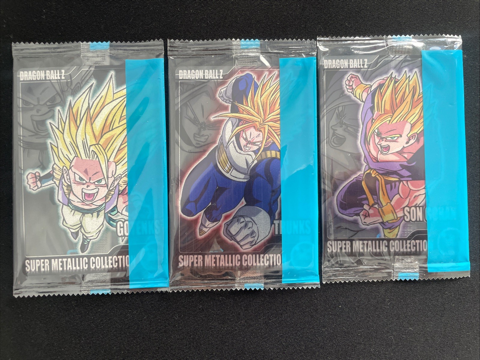 Dragon Ball Z Super Metallic Collection Unopened Card Set Gotenks, Trunks, Gohan
