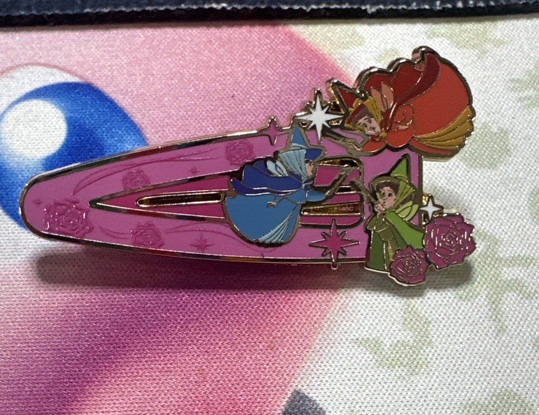 Disney Hair Clip Mistery Pin Enamel Loungefly The 3 Good Fairies BoxLunch Disney Hair Clip Mistery Pin Enamel Loungefly The 3 Good Fairies BoxLunch