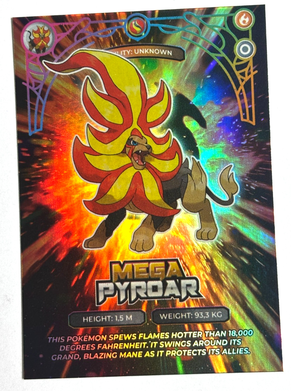 CARD POKEMON MEGA EVOLUTIONS Z-A #15 MEGA PYROAR M668 Peru Edition 2026 CARD POKEMON MEGA EVOLUTIONS Z-A #15 MEGA PYROAR M668 Peru Edition 2026
