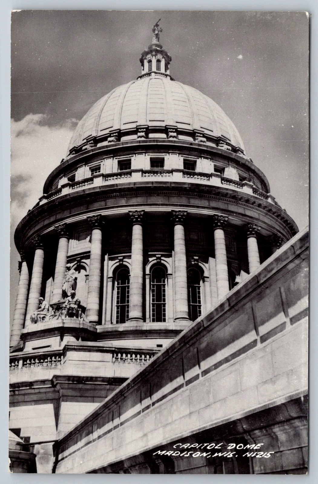 c1950s RPPC Capitol Dome Madison Wisconsin Building Architecture Postcard c1950s RPPC Capitol Dome Madison Wisconsin Building Architecture Postcard