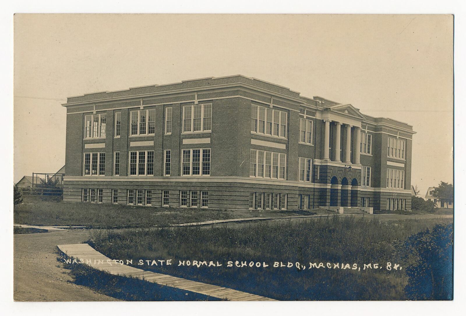 Washington State Normal School, Machias, Maine RPPC Washington State Normal School, Machias, Maine RPPC
