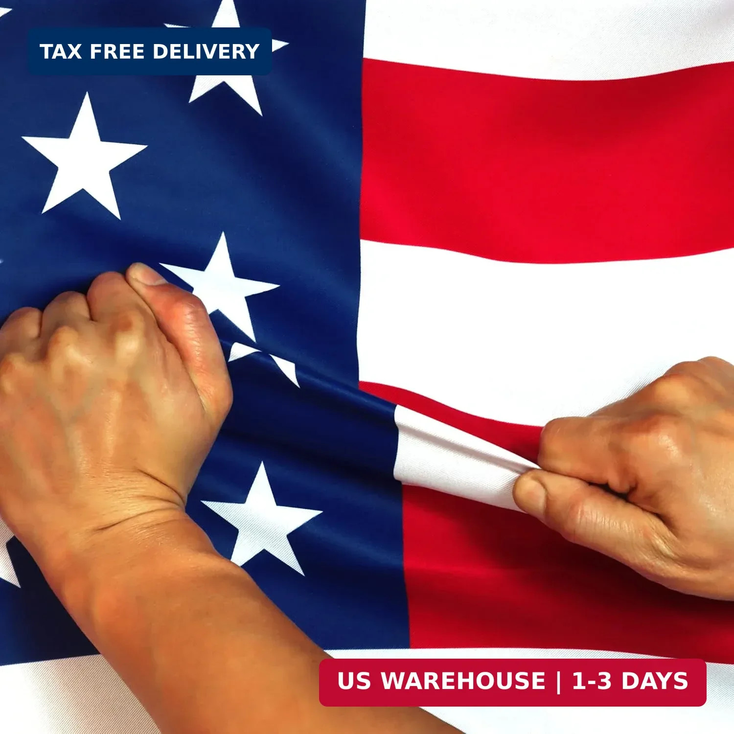 Anley Rip-Proof Double Sided 3-Ply American National Flag 36x60 IN- Vivid Color,