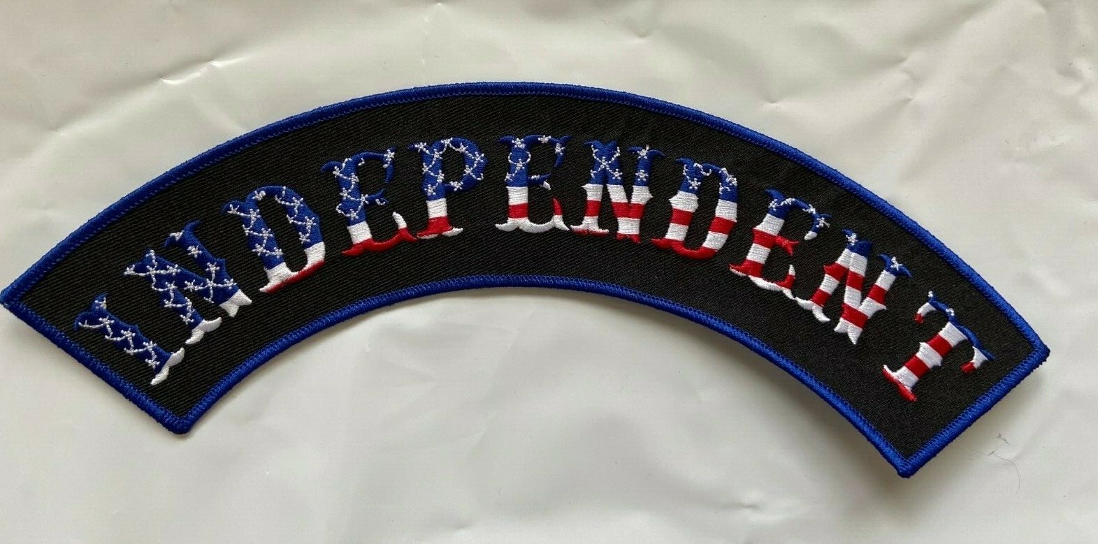 INDEPENDENT TOP Rocker USA FLAG Patch for Jacket or Vest RED WHITE BLUE BIKER INDEPENDENT TOP Rocker USA FLAG Patch for Jacket or Vest RED WHITE BLUE BIKER